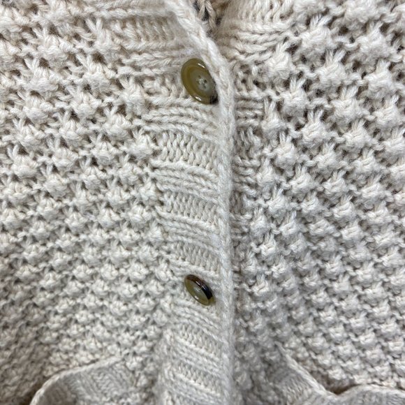 Talbots Chunky Womens Sweater Cardigan Acrylic Wool Alpaca blend Size Medium - Picture 2 of 7